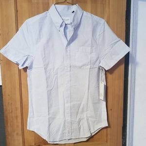 Baby blue short sleeve buttom up